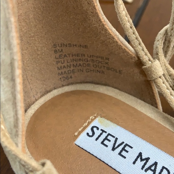 Steve Madden lace up flats, size 8 - Picture 8 of 8